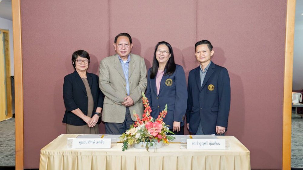 พิธีลงนามความร่วมมือทางวิชาการ บริษัท เมโทรซิสเต็มส์คอร์ปอเรชั่น จำกัด (มหาชน) กับคณะวิทยาศาสตร์และเทคโนโลยี มหาวิทยาลัยหัวเฉียวเฉลิมพระเกียรติ