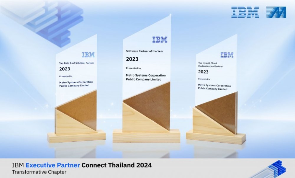 MSC คว้า 3 รางวัลใหญ่จากงาน IBM Executive Partner Connect 2024