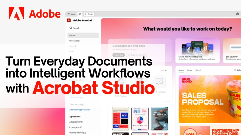 Turn Everyday Documents into Intelligent Workflows with Acrobat Studio